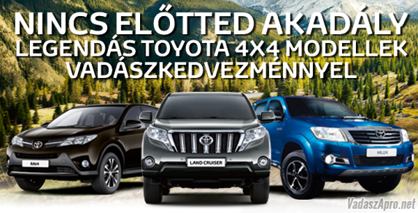 Toyota vad�szprogram 