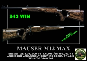 MAUSER M12 MAX  243WIN THUMBHOLE