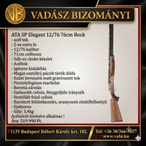 ATA SP Elegant 12/76 76cm bock, ac�l tok. 2-es extra fa