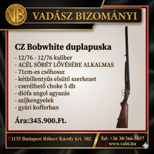 CZ Bobwhite duplapuska