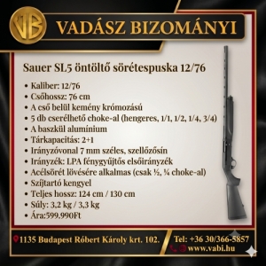 Sauer SL5 �nt�lt� s�r�tespuska 12/76