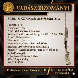 Sauer SL5 Optifade �nt�lt� s�r�tes puska