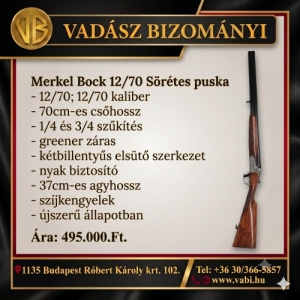 Merkel Bock 12/70 S�r�tes puska