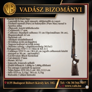 Mauser M18 Pure Max 6,5 creedmoor