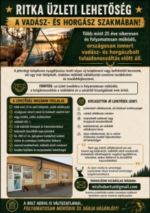 Vad�szbolt tov�bbi �zemeltet�sre elad�