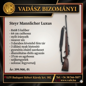 Steyr Mannlicher Luxus 8x68 S